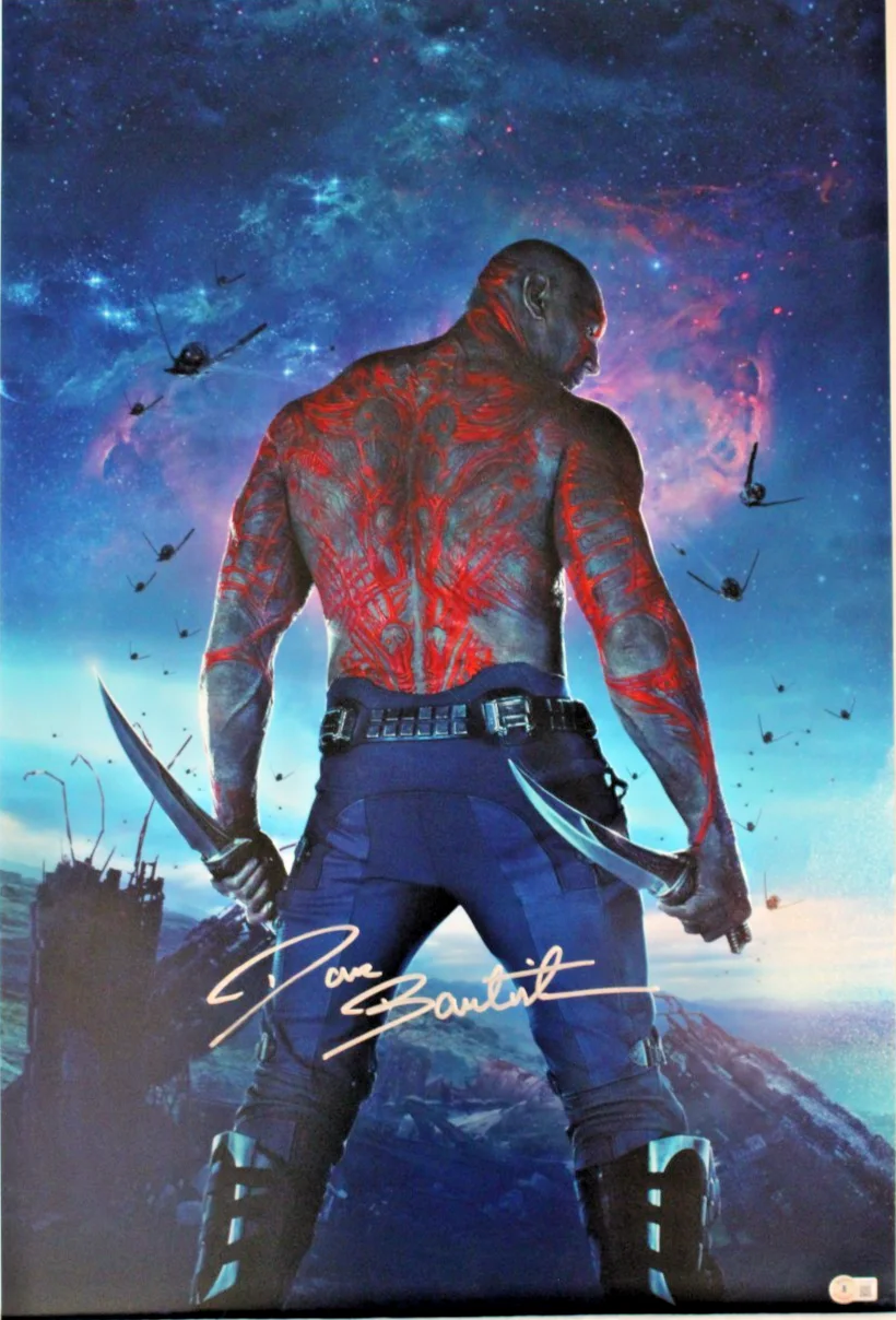 Dave Bautista — Dave Bautista Signed 20x30 Photo Beckett COA Drax Guardians of the Galaxy