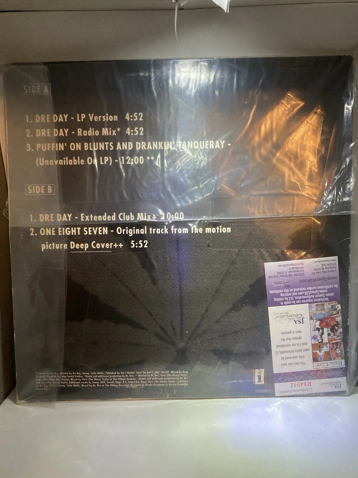 Dr. Dre Dre Day Signed By Snoop Dogg, image 2