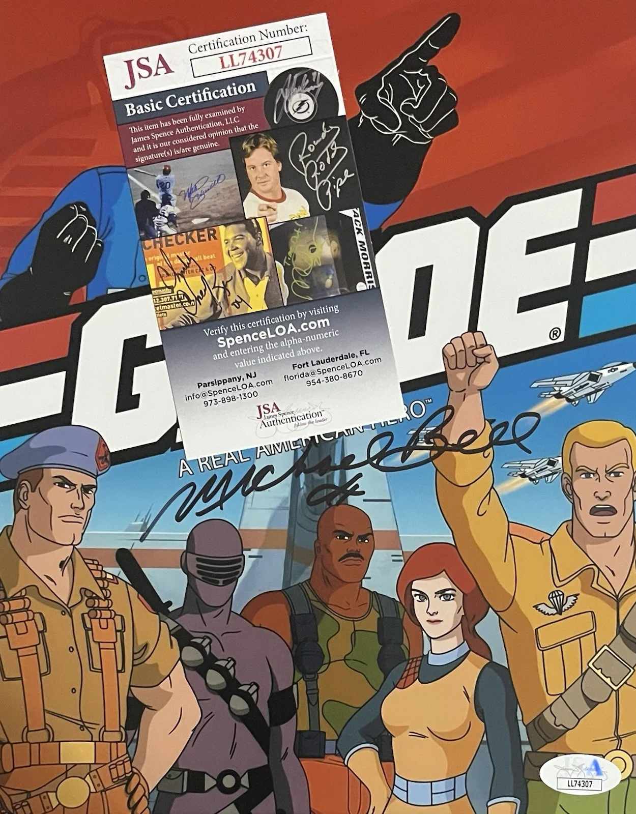 Michael Bell — MICHAEL BELL Signed DUKE G.I. Joe 8x10 Photo In Person Autograph JSA COA Cert, image 2