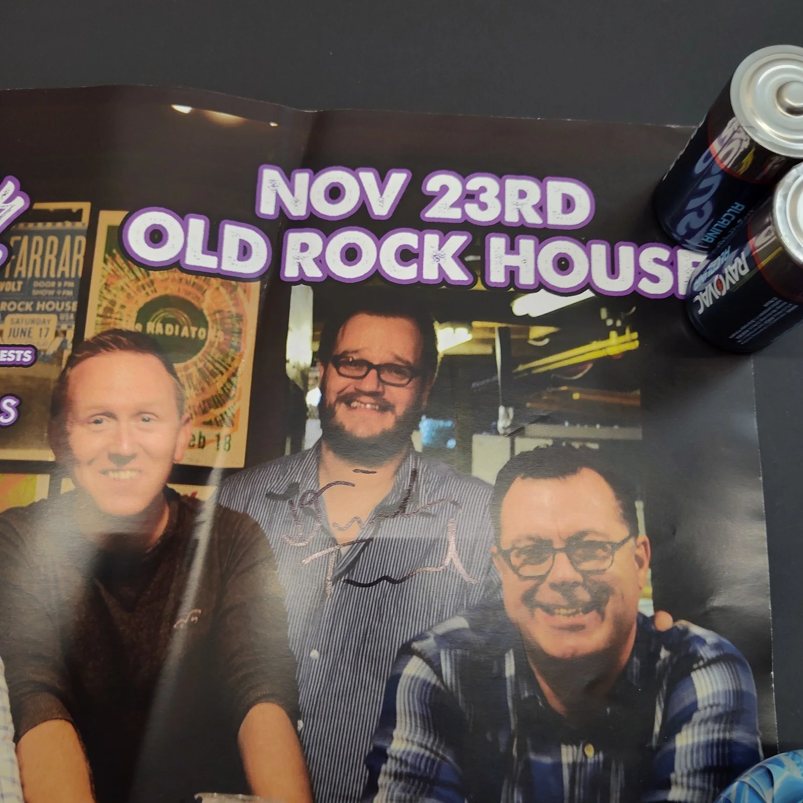 The Grooveliner Album Release Party Concert Promo Bar Poster Signed, изображение 4