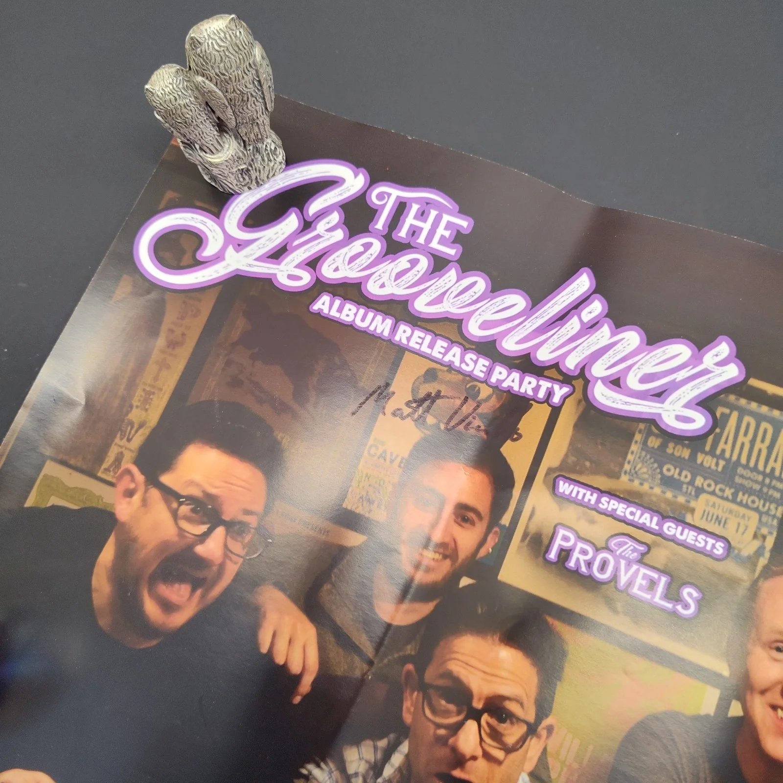 The Grooveliner Album Release Party Concert Promo Bar Poster Signed, изображение 5
