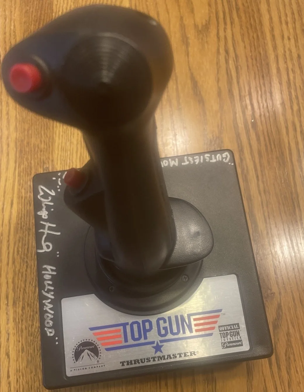 Whip Hubley — “Top Gun” Whip Hubley “Hollywood” Signed Replica F14 Joystick Controller JSA