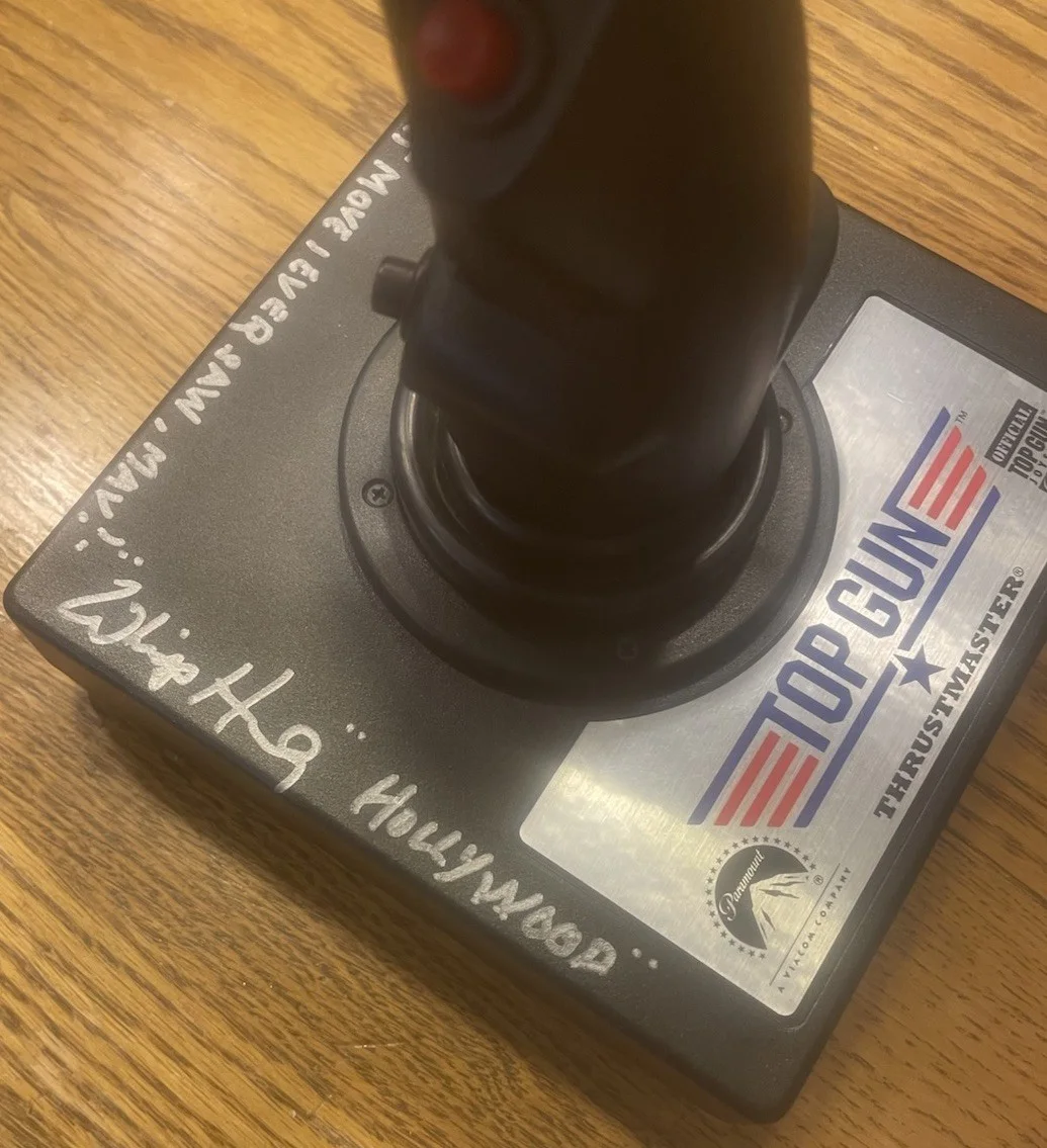 Whip Hubley — “Top Gun” Whip Hubley “Hollywood” Signed Replica F14 Joystick Controller JSA, image 2