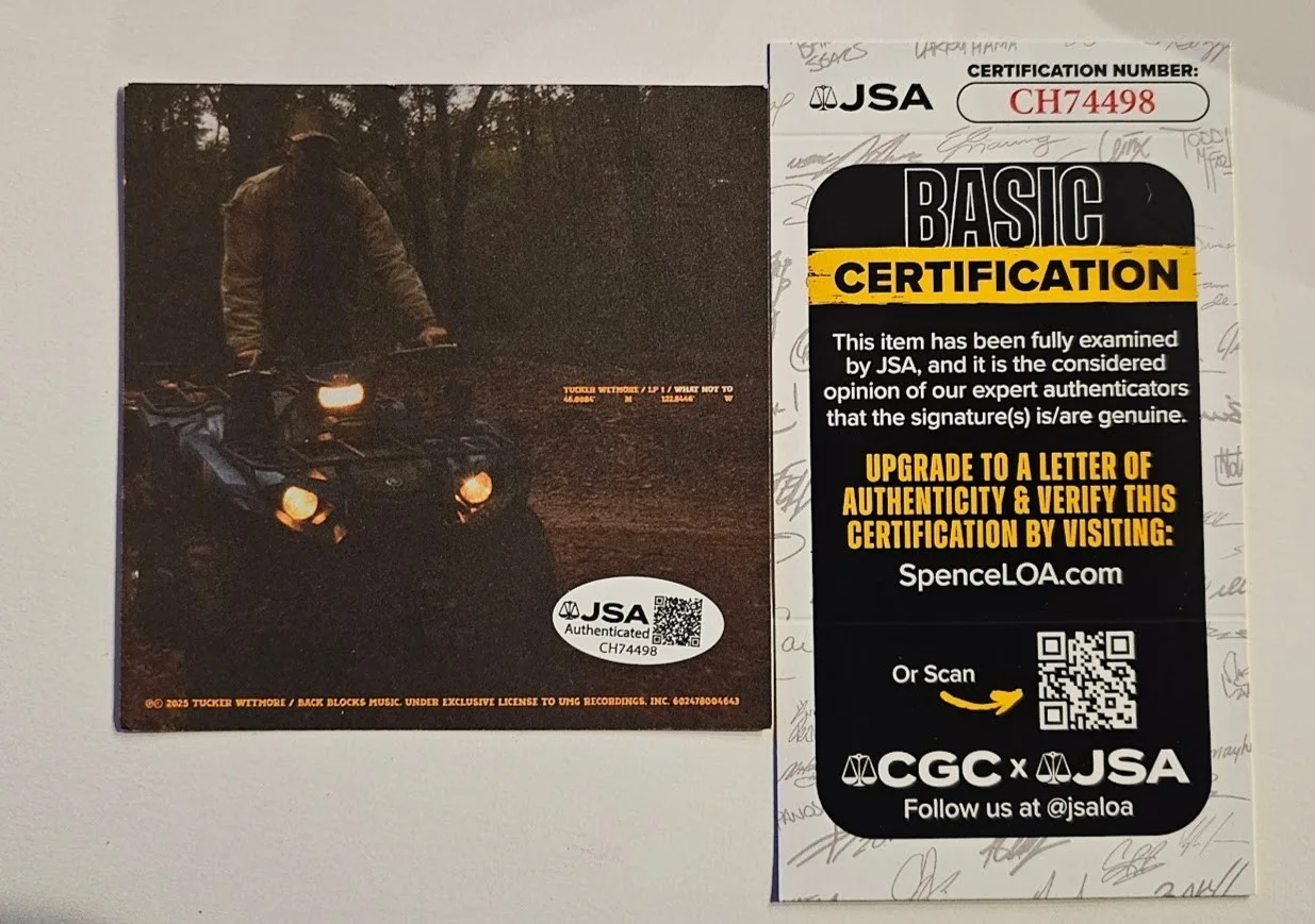 Tucker Wetmore signed Autographed What Not To CD JSA COA, image 3