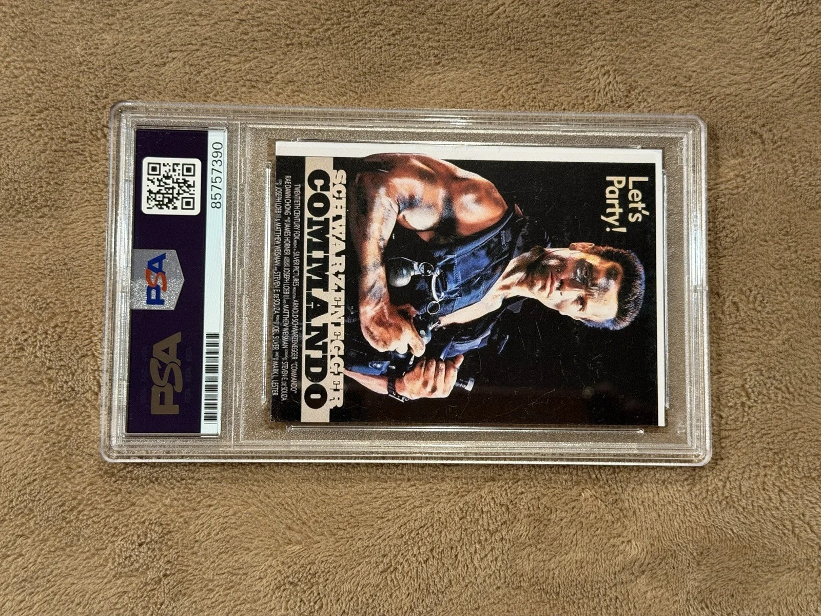Vernon Wells Signed Commando Card PSA Autograph Authentic Schwarzenegger, image 4