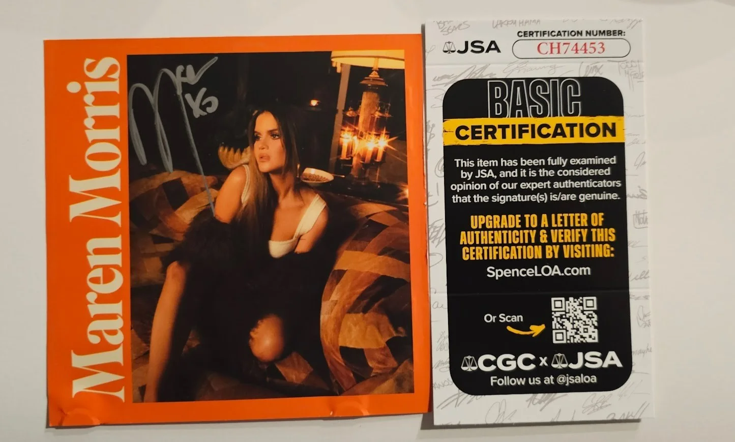 Maren Morris signed Autographed Dreamsicle CD JSA COA, image 5
