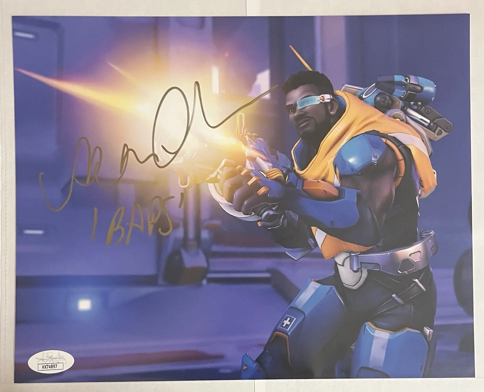 Benz Antoine — BENZ ANTOINE Hand Signed OVERWATCH 8x10 BAPTISTE Photo Autograph JSA COA CERT, image 4
