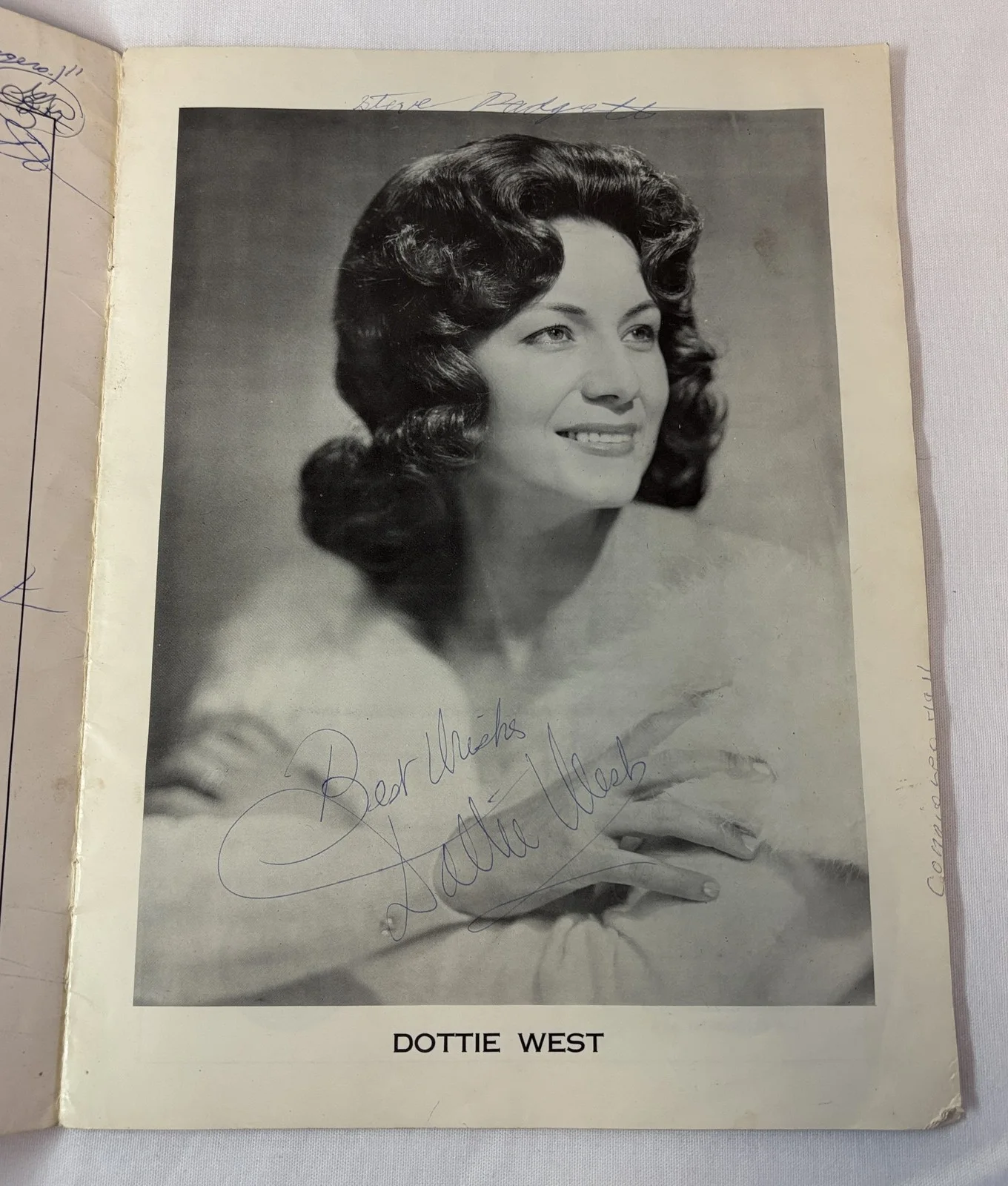 1965 Charlotte Coliseum program~SIGNED by DOTTIE WEST, WEBB PIERCE, MAX POWELL++, image 3