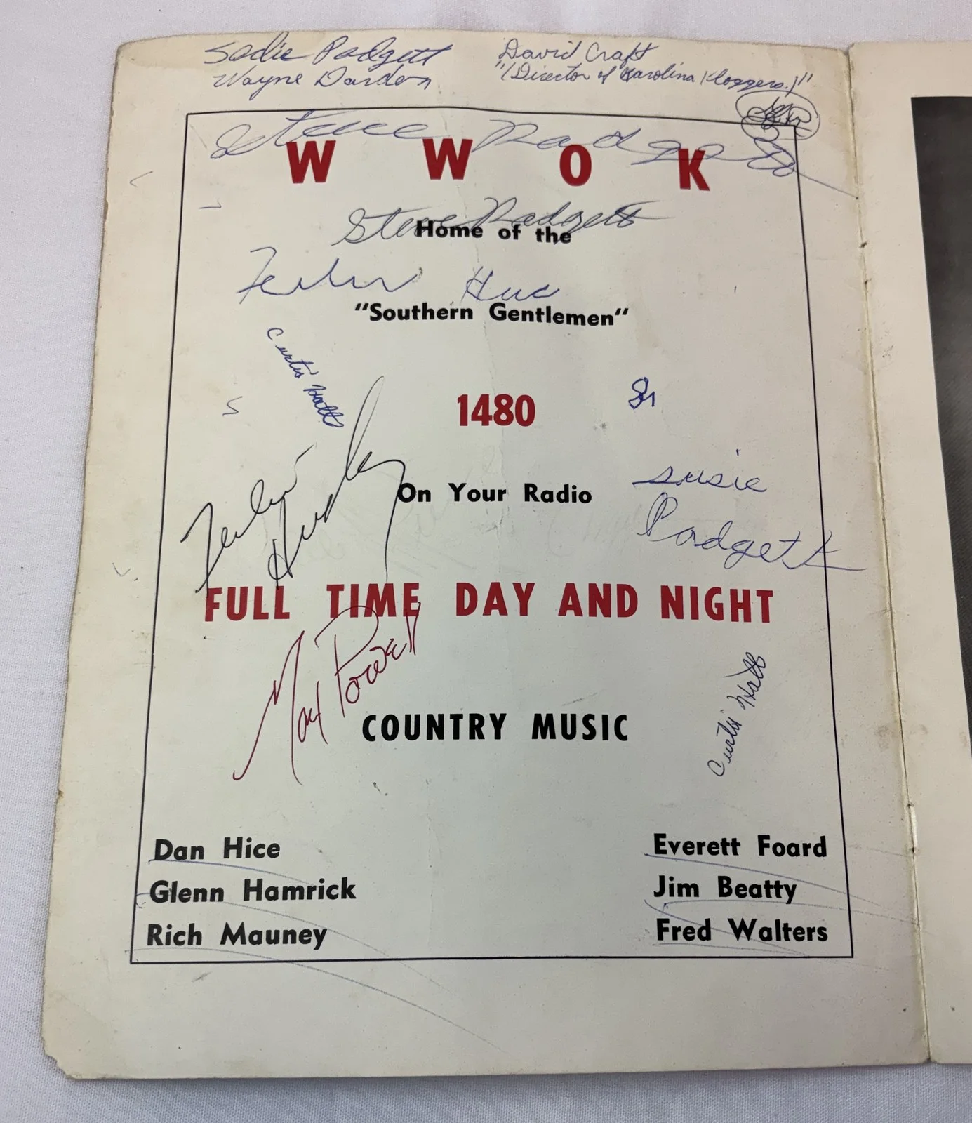 1965 Charlotte Coliseum program~SIGNED by DOTTIE WEST, WEBB PIERCE, MAX POWELL++, image 4