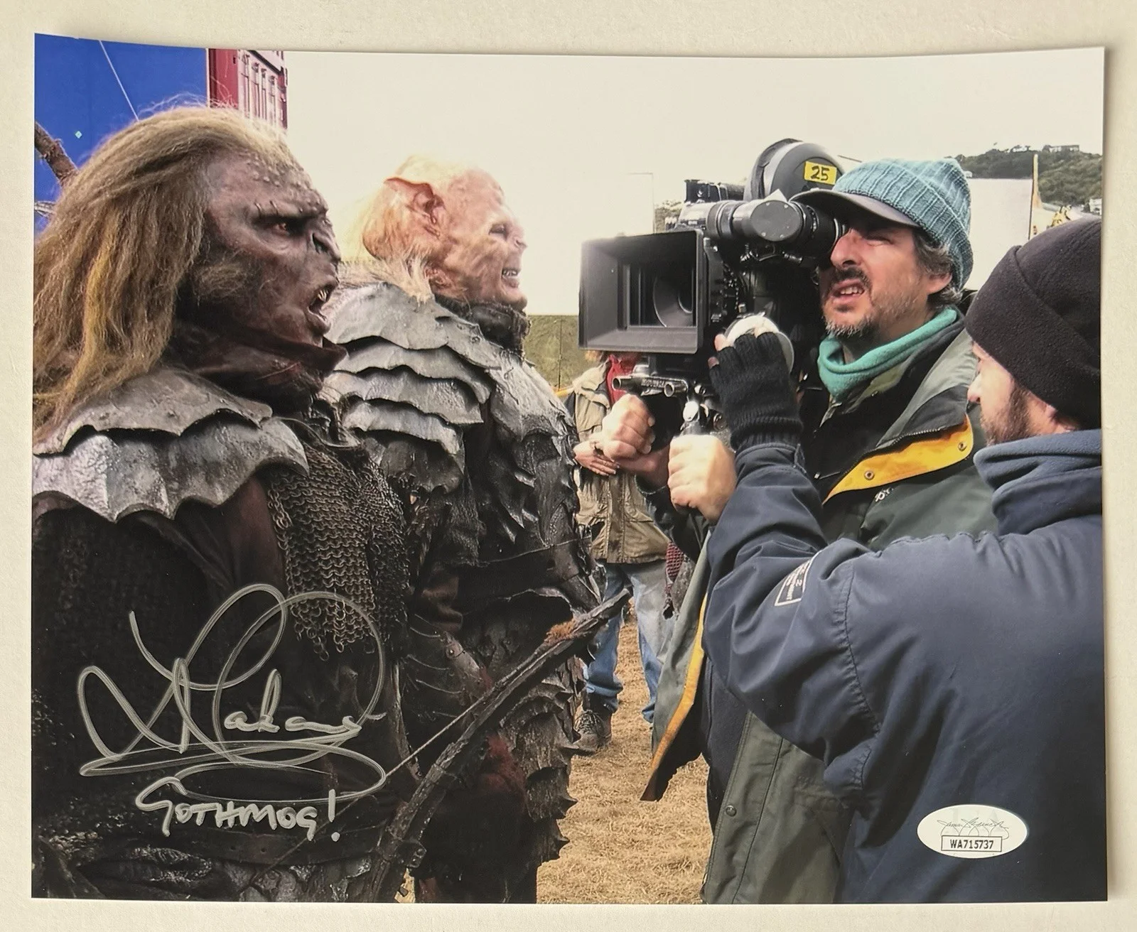 Lawrence Makoare — LAWRENCE MAKOARE SIGNED • JSA WITNESS • LORD OF THE RINGS PHOTO • GOTHMOG, изображение 2