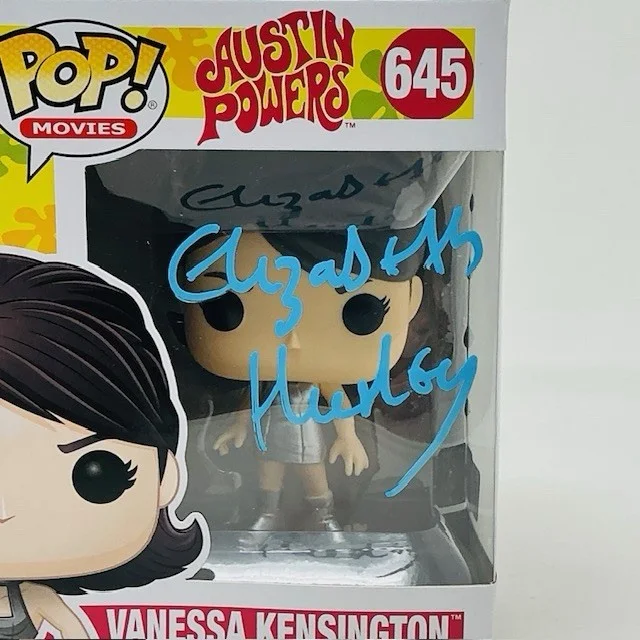 Elizabeth Hurley — Elizabeth Hurley Autographed Vanessa Kensington Austin Powers Funko Pop #645 OC, image 2