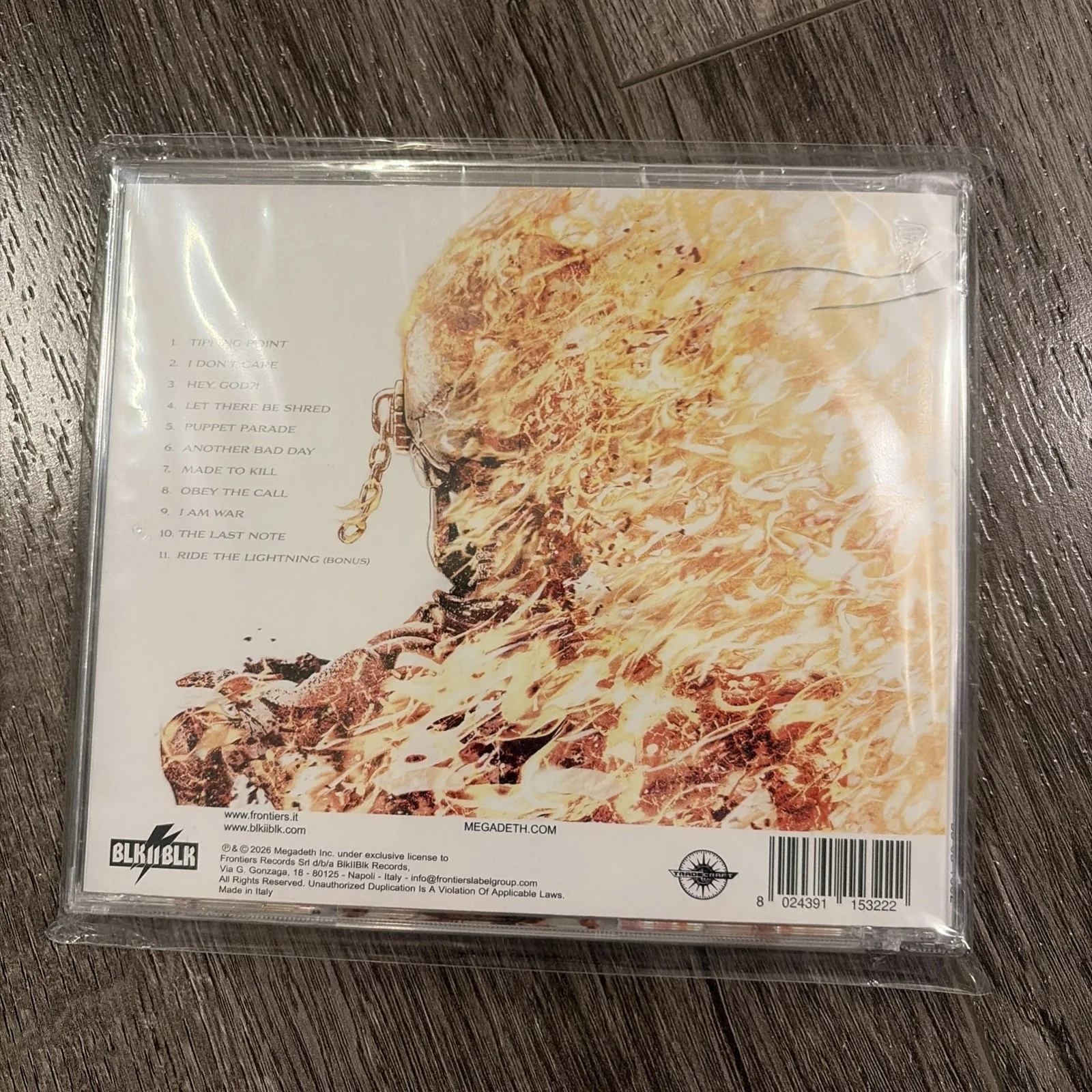 Megadeth Self Titled SIGNED CD 2026 AUTOGRAPHED Talk Shop SOLD OUT In Hand, изображение 2