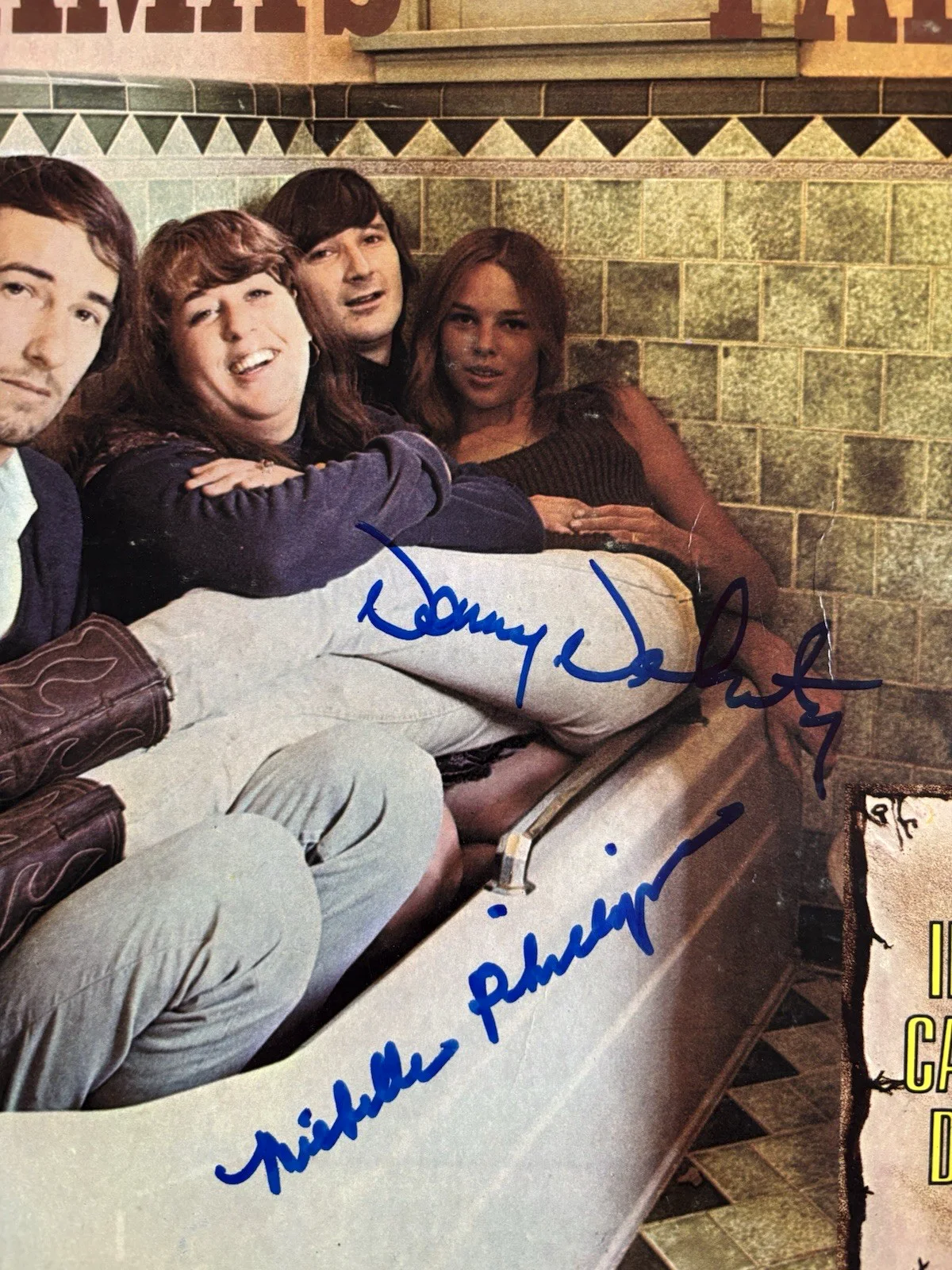 MAMAS & THE PAPAS Signed Vinyl LP RECORD Album by 2 DOHERTY PHILLIPS PSA DNA COA, image 3
