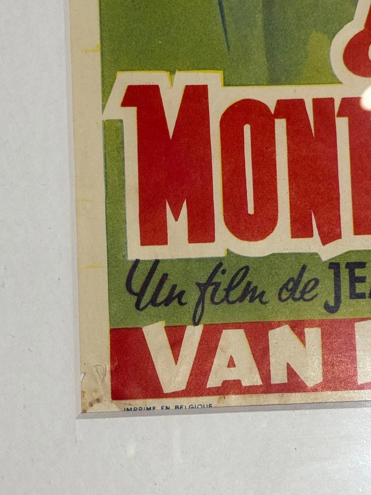 Vintage Belgian Film Poster – Nous Irons à Monte-Carlo 1951 – Audrey Hepburn, изображение 4