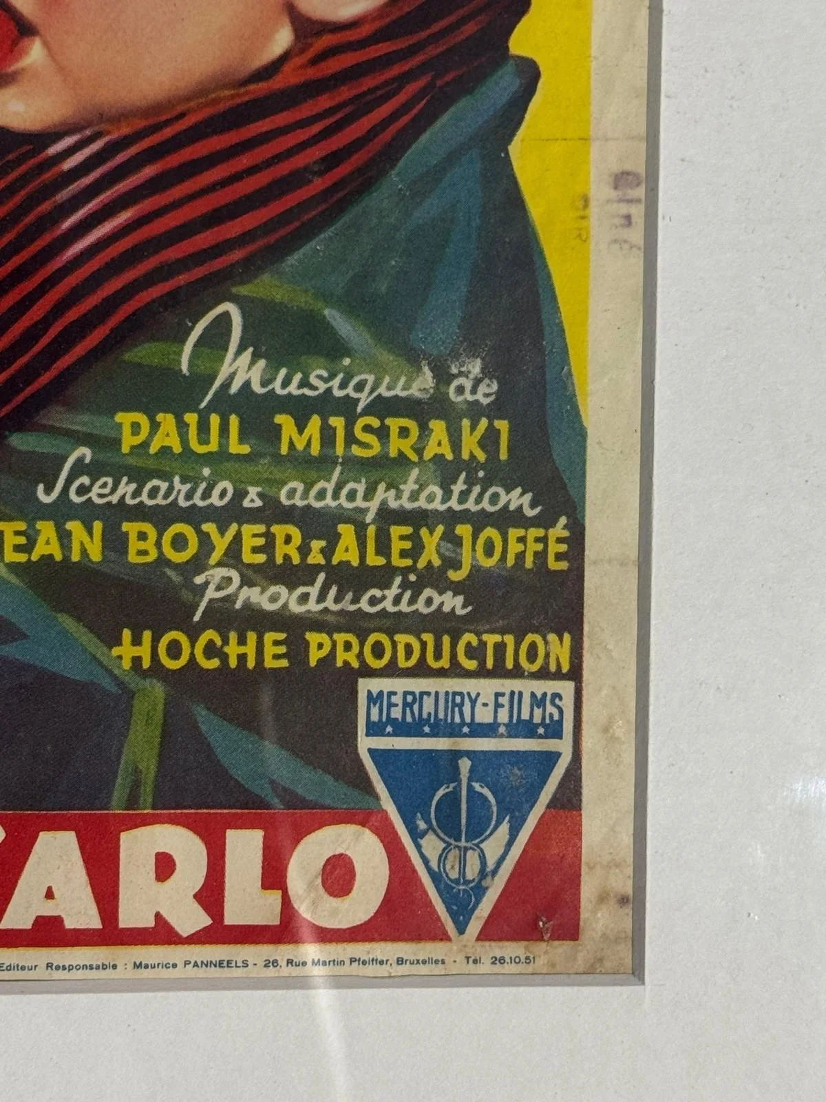 Vintage Belgian Film Poster – Nous Irons à Monte-Carlo 1951 – Audrey Hepburn, изображение 5