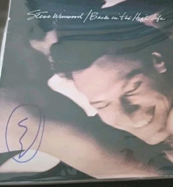 Steve Winwood REAL SIGNED Back in the High Life Vinyl Record JSA Autographed, image 5