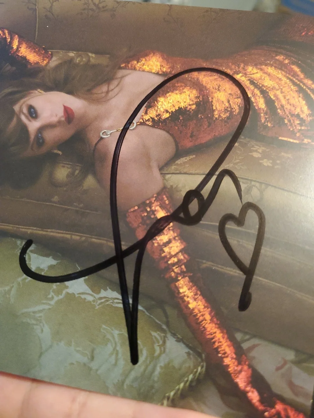 Taylor Swift The Life Of A Showgirl Signed Cd #2 Perfect Heart*, изображение 3