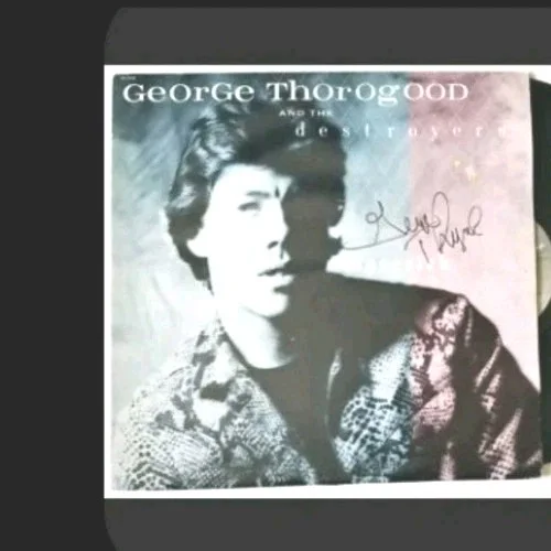 George Thorogood REAL SIGNED Maverick Vinyl Record JSA COA Destroyers, image 2