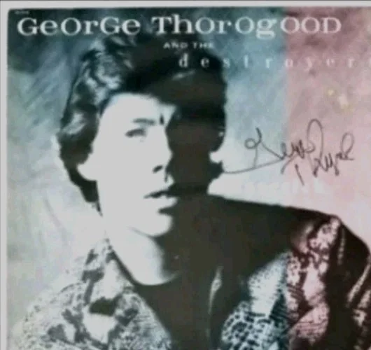 George Thorogood REAL SIGNED Maverick Vinyl Record JSA COA Destroyers, image 4