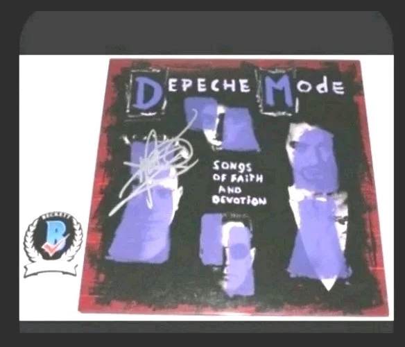 MARTIN GORE DEPECHE MODE SIGNED SONGS OF FAITH ALBUM VINYL RECORD LP BECKETT COA, изображение 3
