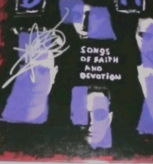 MARTIN GORE DEPECHE MODE SIGNED SONGS OF FAITH ALBUM VINYL RECORD LP BECKETT COA, изображение 4