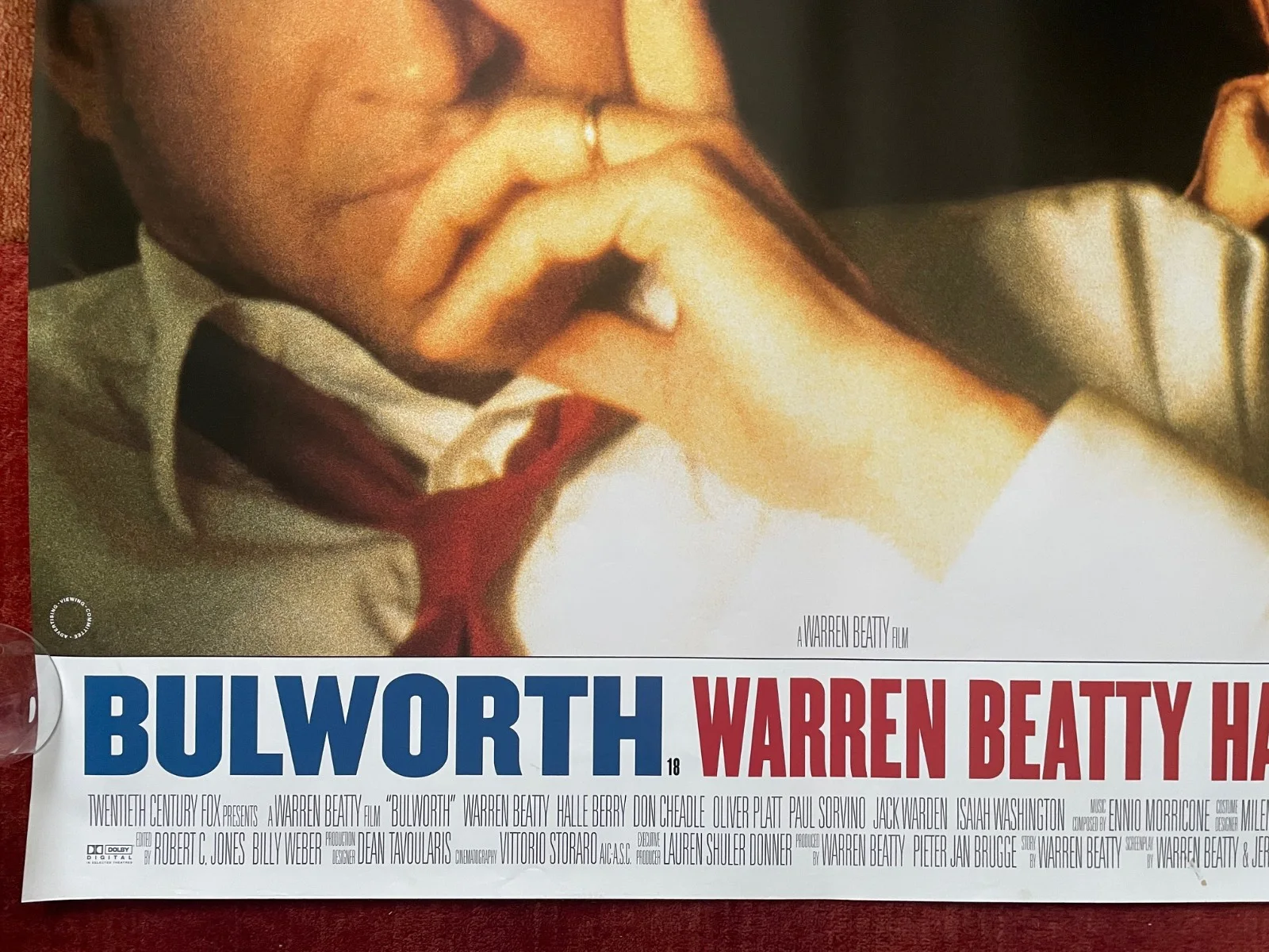 BULWORTH (1998) Original UK Quad Movie Film Poster Halle Berry Warren Beatty, изображение 4