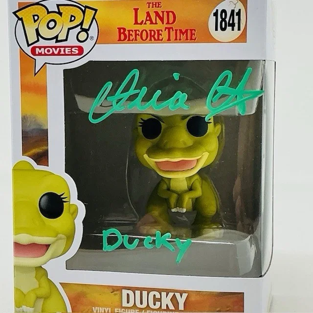 Aria Curzon Autographed Signed Ducky The Land Before Time Funko Pop #1841 OC, image 2