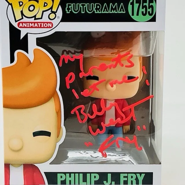 Billy West — Billy West Autographed Philip J. Fry Futurama My Parents Let Me! Funko Pop #1755, изображение 2