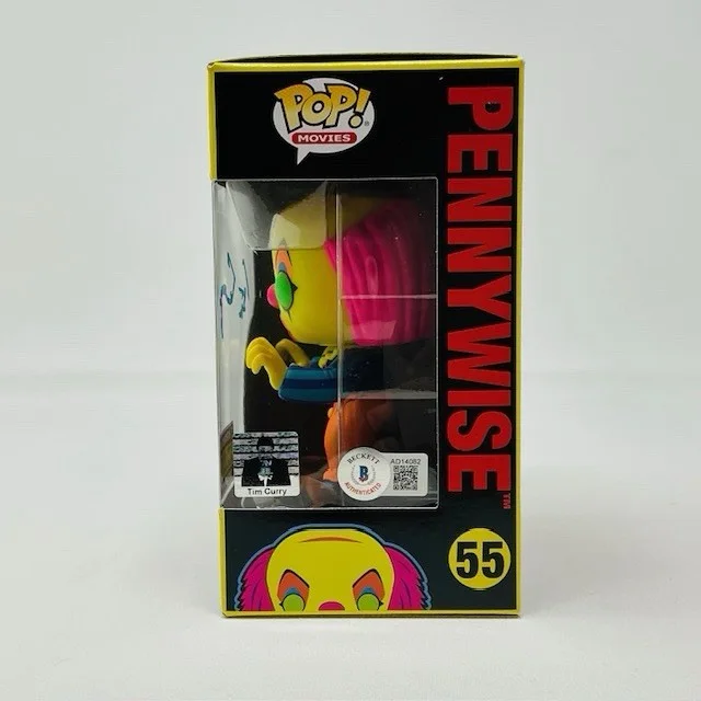 Tim Curry — Tim Curry Autographed Pennywise IT Limited Edition Blacklight Funko Pop BAS, image 5