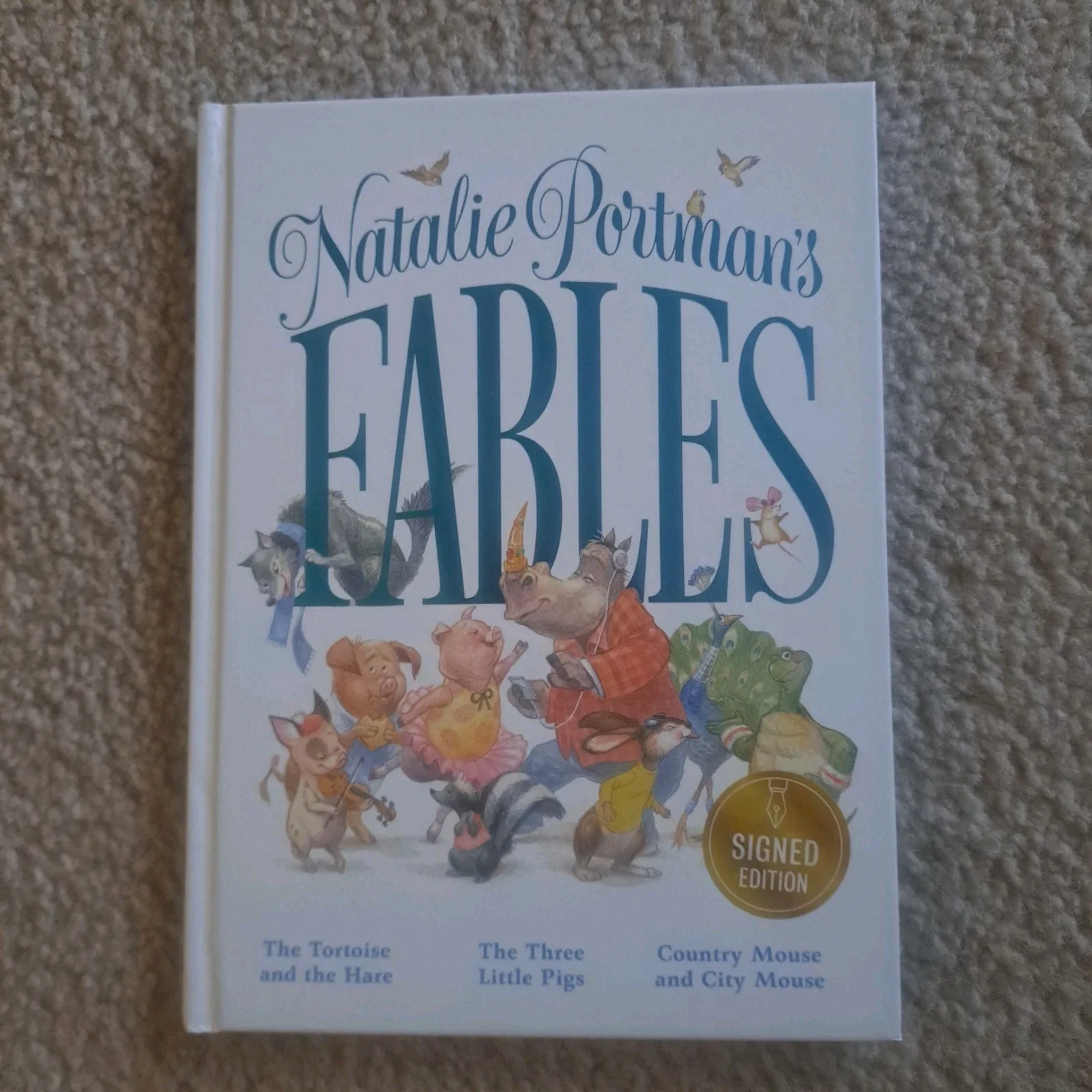 Natalie Portman — Natalie Portman Fables Signed Autograph Book Childrens B&N Edition First Edition