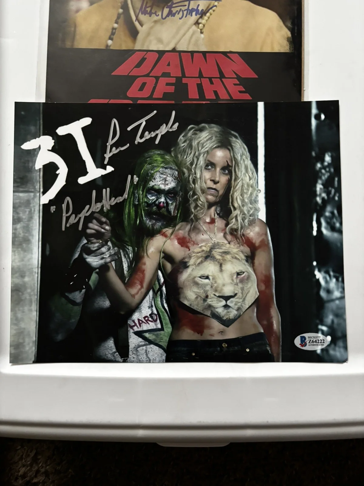 Mike Christopher — 4 Horror Autograph lot - JSA and Beckett authentication, image 2