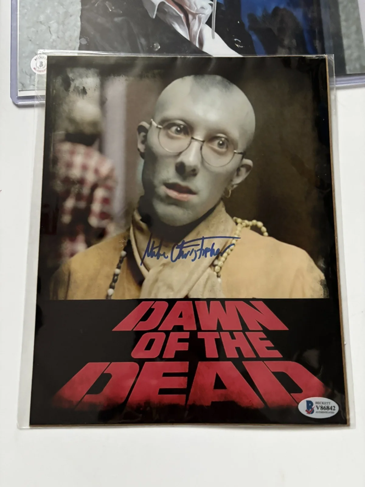 Mike Christopher — 4 Horror Autograph lot - JSA and Beckett authentication, image 4