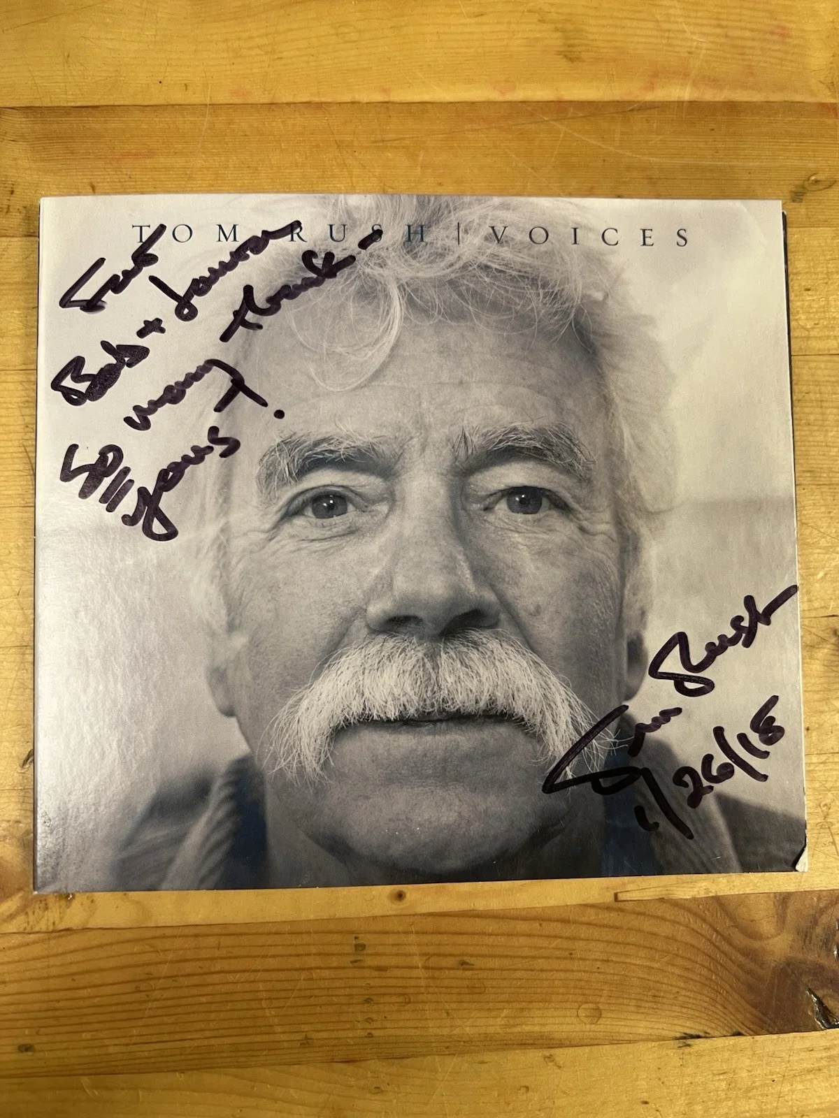 Autographed Tom Rush Voices Cd Case With No CD, image 2