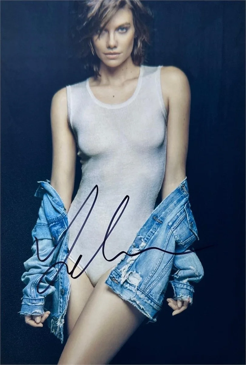 Lauren Cohan — Lauren Cohan Signed 8x11.5 Photo Autograph Sexy Bodysuit COA