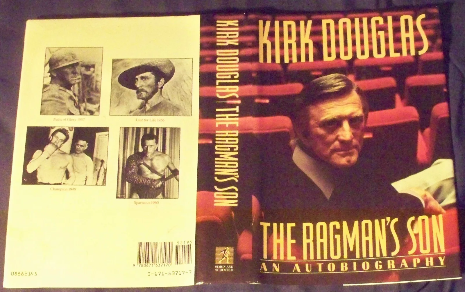 Kirk Douglas — Kirk Douglas signed book - The Ragman's Son An Autobiography HC DJ - autographed, image 3