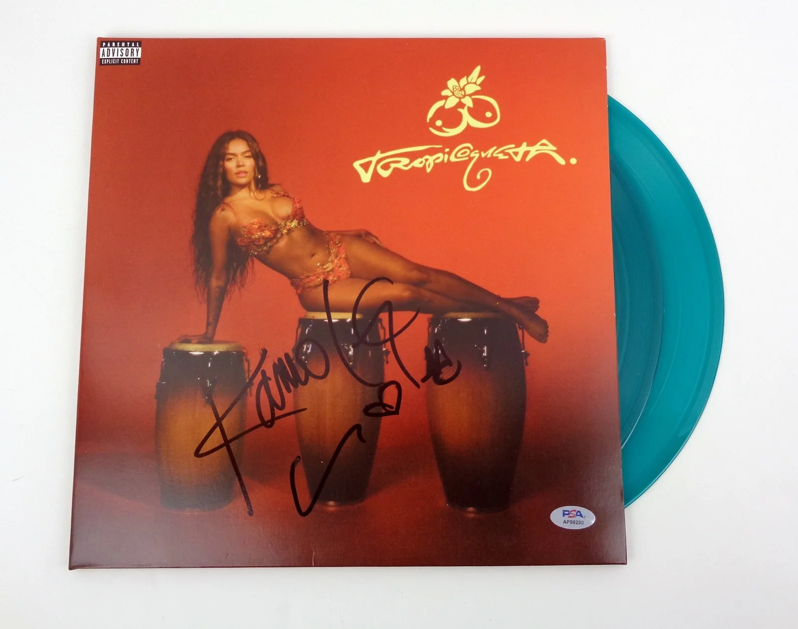 Karol G — Karol G Signed Autograph Tropicoqueta Vinyl Record Album PSA/DNA COA
