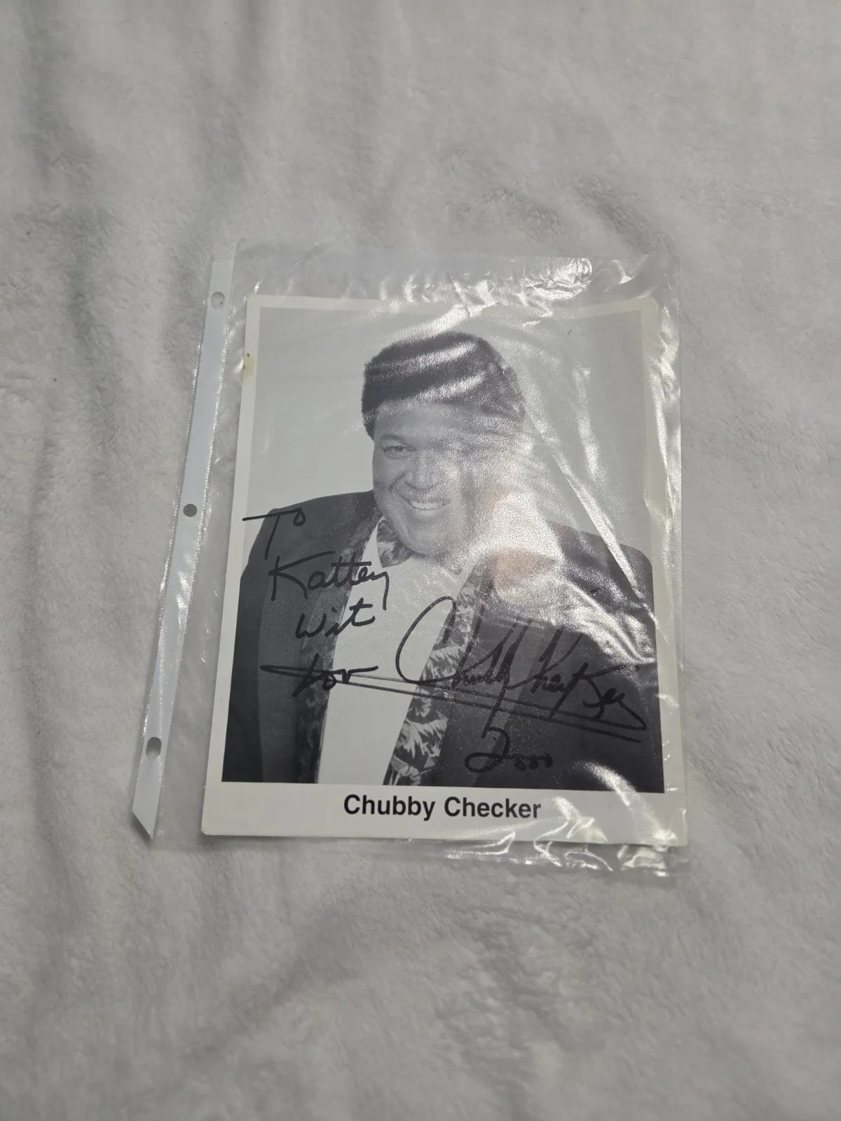 Chubby Checker Autographed Photo 8x10, image 2