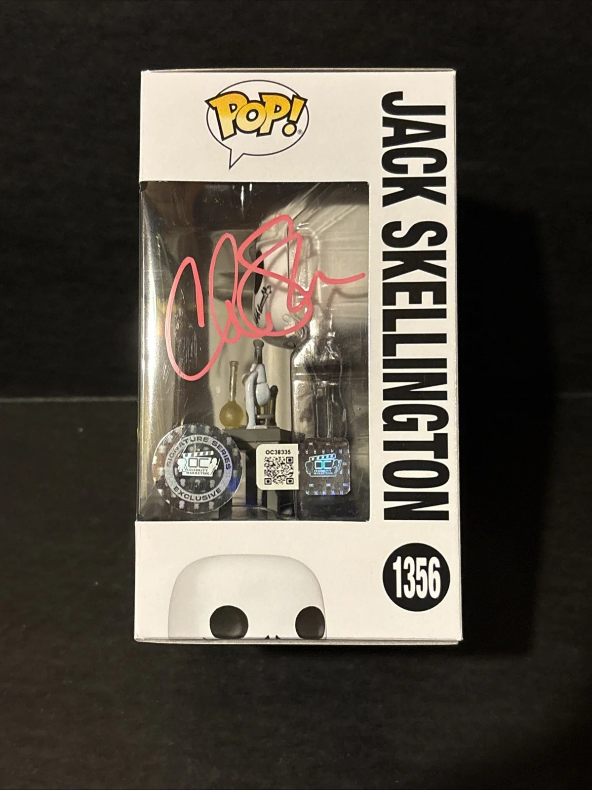Danny Elfman, Chris Sarandon — Chris Sarandon AND Danny Elfman Signed Jack Funko COA, image 3