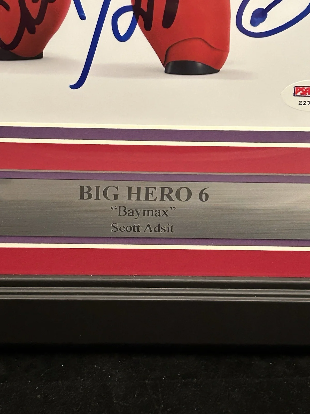 Scott Adsit — Scott Adsit Signed Big Hero 6 8x10 Framed Photo Autograph Baymax PSA COA, изображение 4