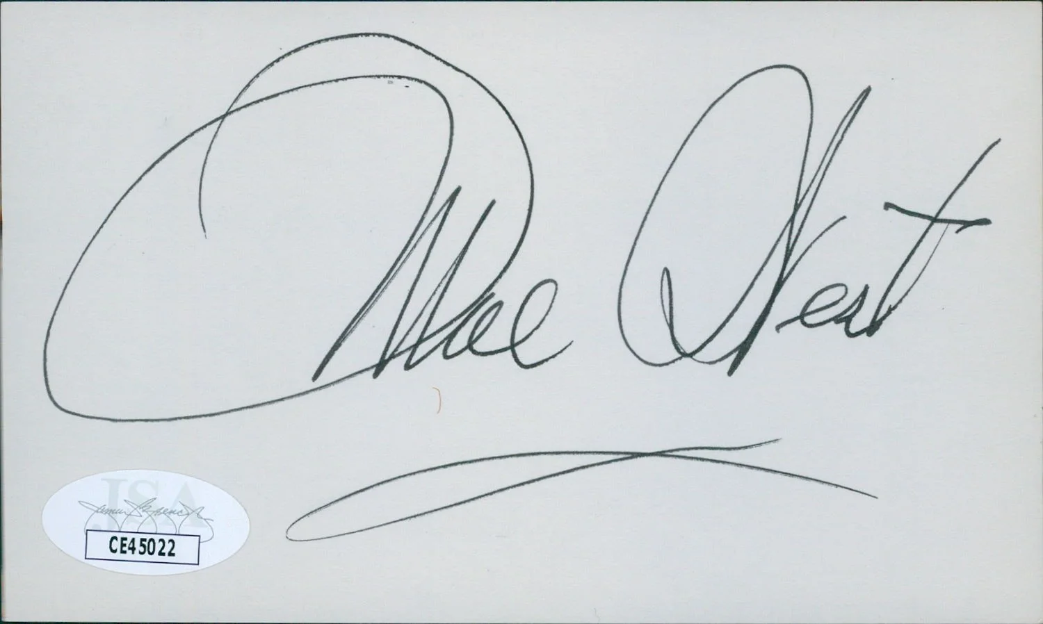 Mae West — Mae West Actress Dual Signed 3x5 Index Card JSA Authenticated