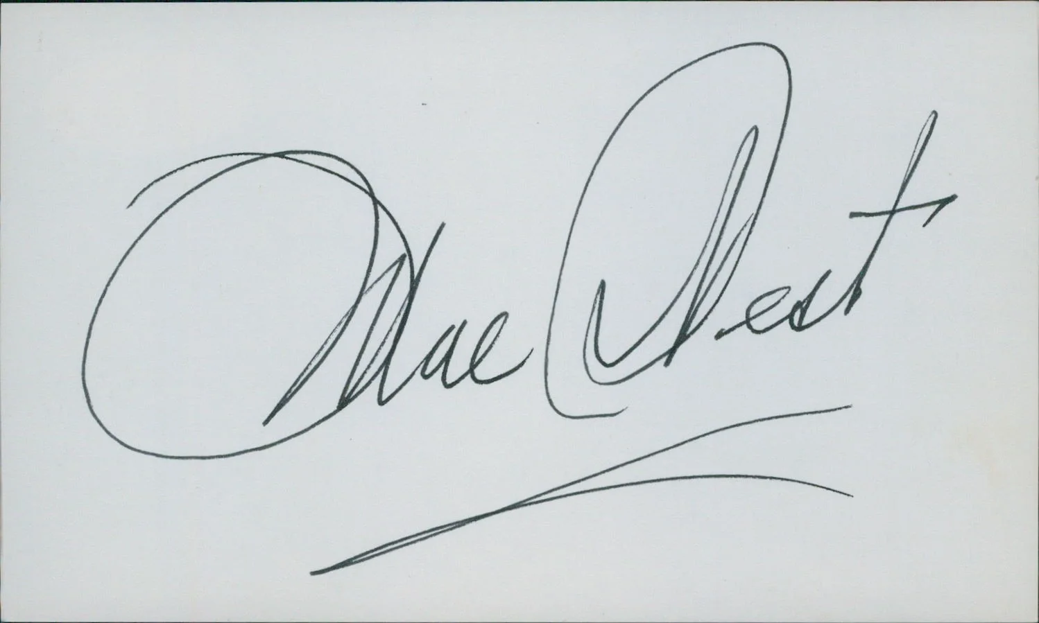 Mae West — Mae West Actress Dual Signed 3x5 Index Card JSA Authenticated, image 2