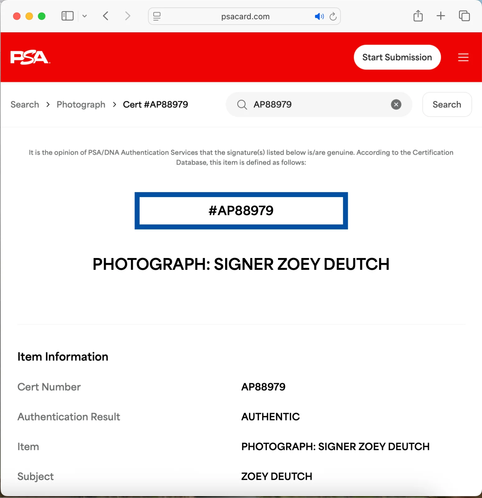Zoey Deutch — ZOEY DEUTCH SIGNED 11x14 PHOTO PSA DNA AUTOGRAPH PHOTOSHOOT 8979, изображение 3