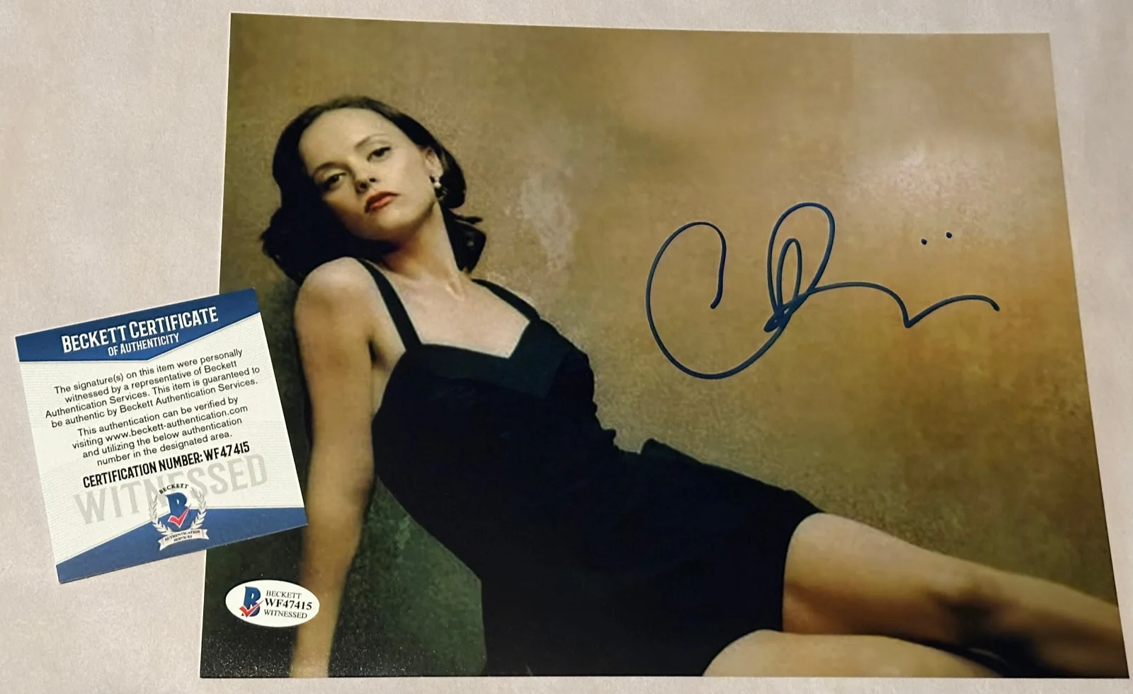 Christina Ricci — Christina Ricci Signed Autographed 8x10 Photo with Beckett Witnessed COA