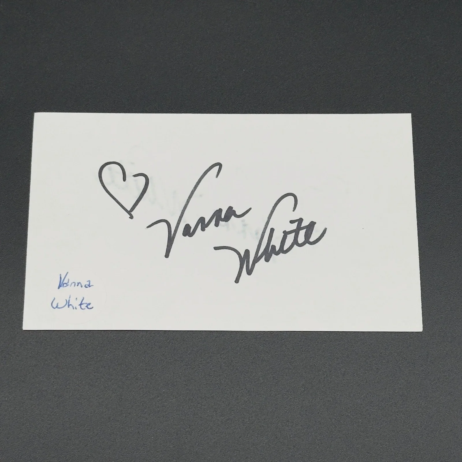 Vanna White — Vanna White Signed 3x5 Index Card - Wheel of Fortune - TTM Authentic Autograph!, image 2