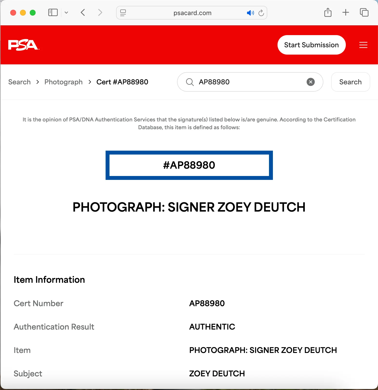 Zoey Deutch — ZOEY DEUTCH SIGNED 11x14 PHOTO PSA DNA AUTOGRAPH PHOTOSHOOT 8980, изображение 3