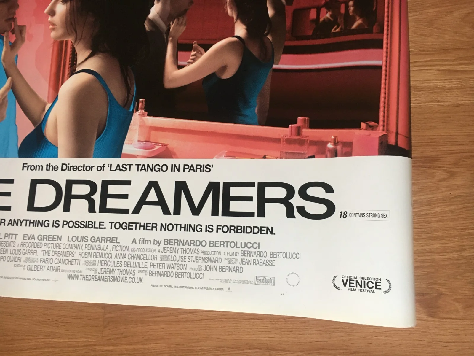 THE DREAMERS 2003 RARE ORIGINAL UK quad poster EVA GREEN BERTOLUCCI 40x30", изображение 4
