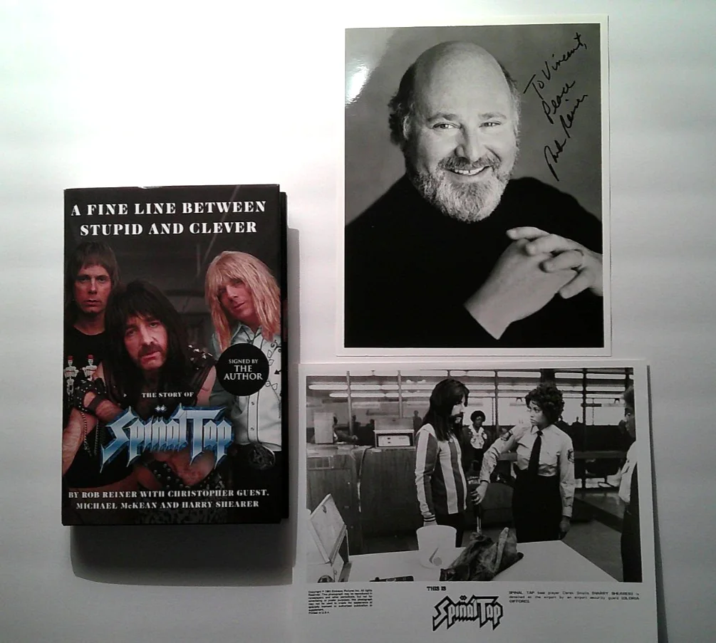 Rob Reiner — *ROB REINER SIGNED LTD/ED. *SPINAL TAP* BOOK + SIGNED PHOTO + PROMO FILM STILL*