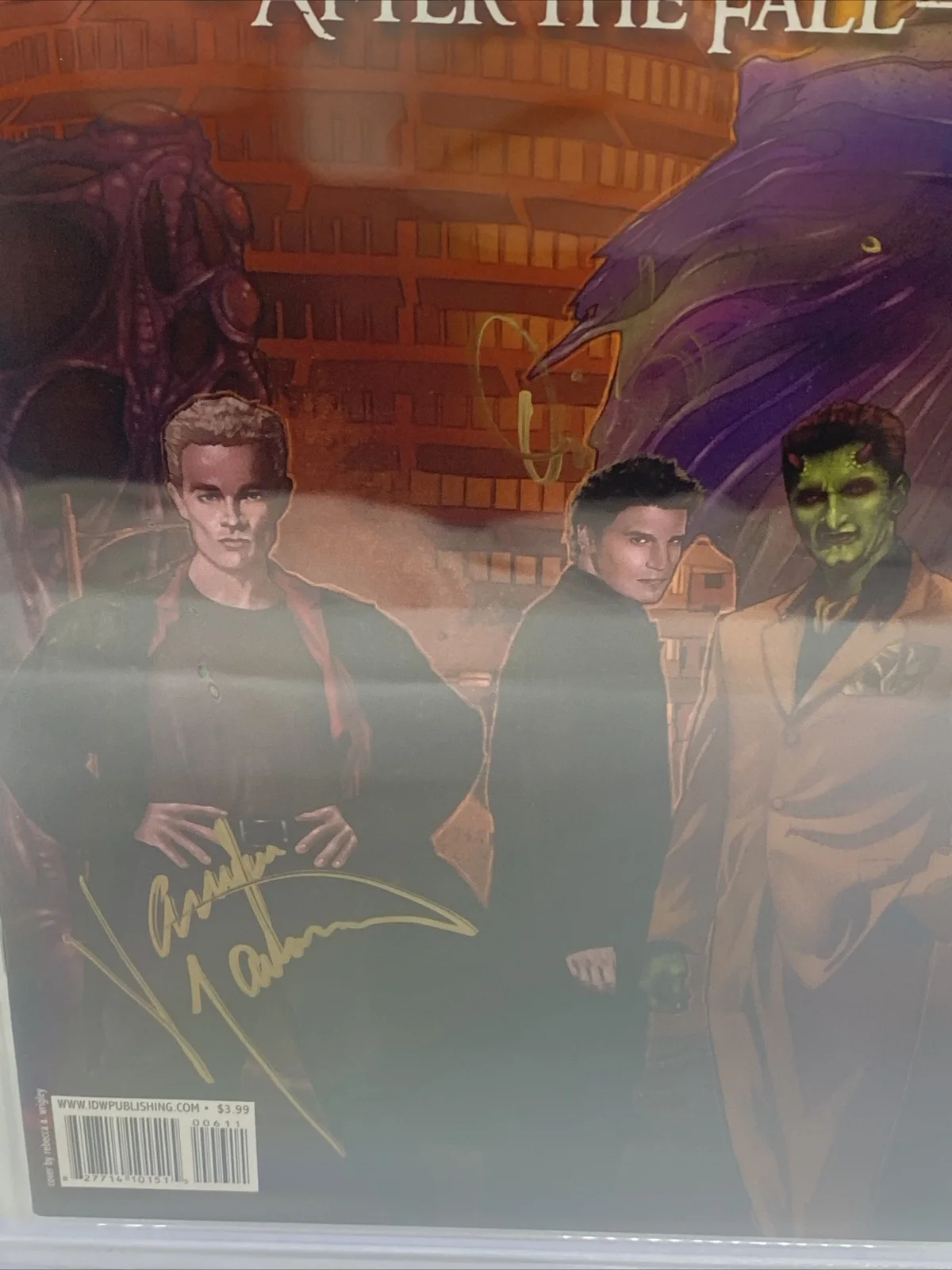 Boreanaz Marsters — Buffy the Vampire Slayer Signed Cast Boreanaz Marsters Comic CBCS Witnessed 9.2, image 2