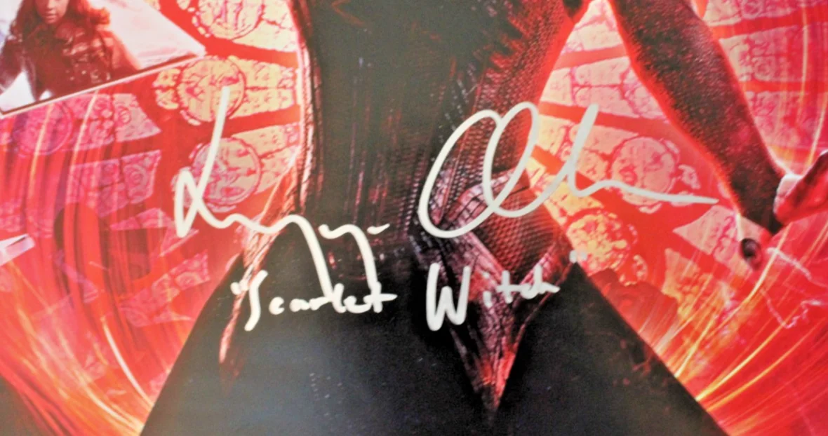 Benedict Cumberbatch, Elizabeth Olsen — Benedict Cumberbatch & Elizabeth Olsen Signed 20x30 Photo “Doctor Strange 2” COA, изображение 3