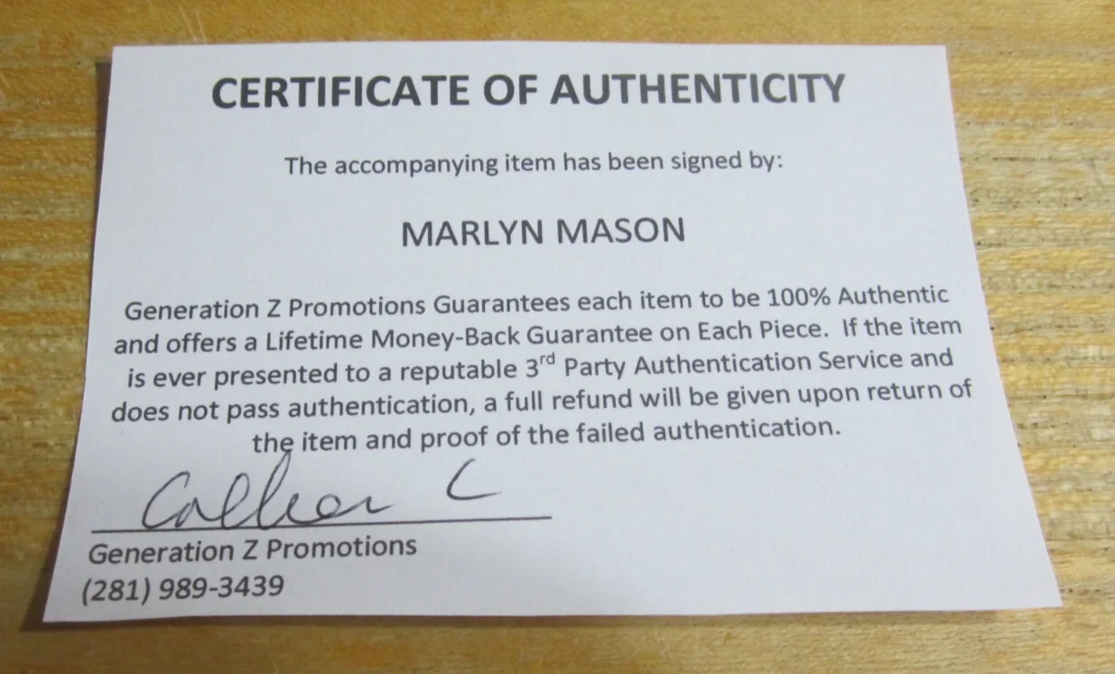 Marlyn Mason — Marlyn Mason Actress Autographed Signed 4X6 Photo "Perry Mason" Erna Landry, изображение 3